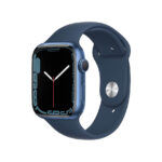 Smart Watch w Blue Aluminum Case