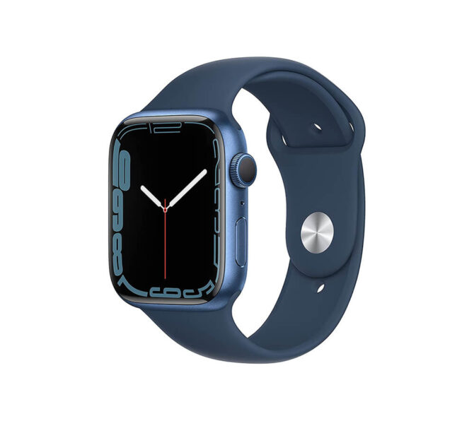 Smart Watch w Blue Aluminum Case